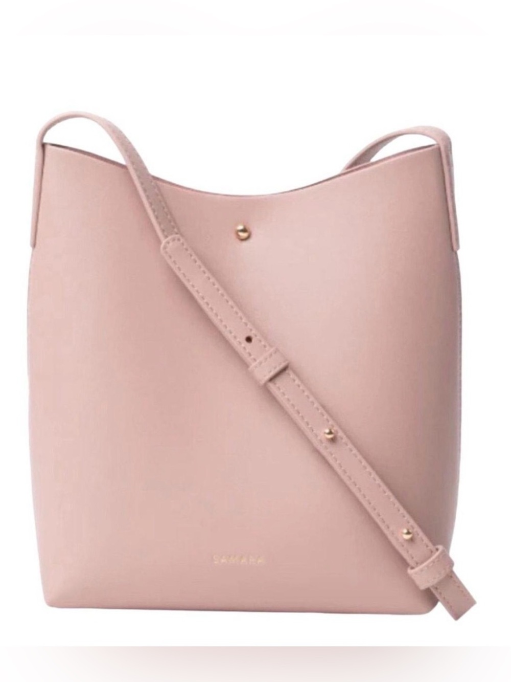 SAMARA Vegan Leather Famous Medium Shoulder Bag Peony Pink NWOT